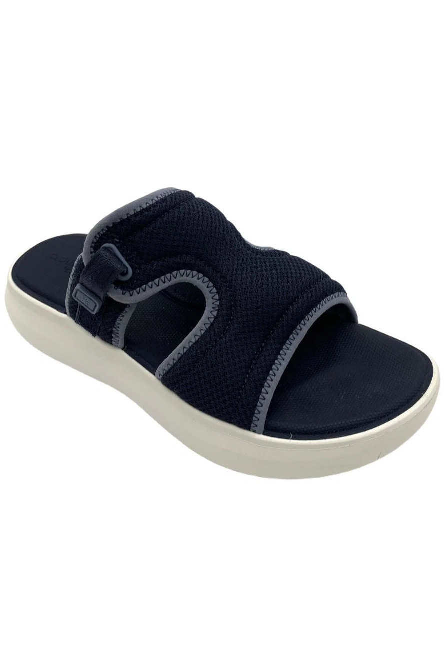Clarks Women's Solevana Mist Slip-On Flat Sandals Navy - Medium